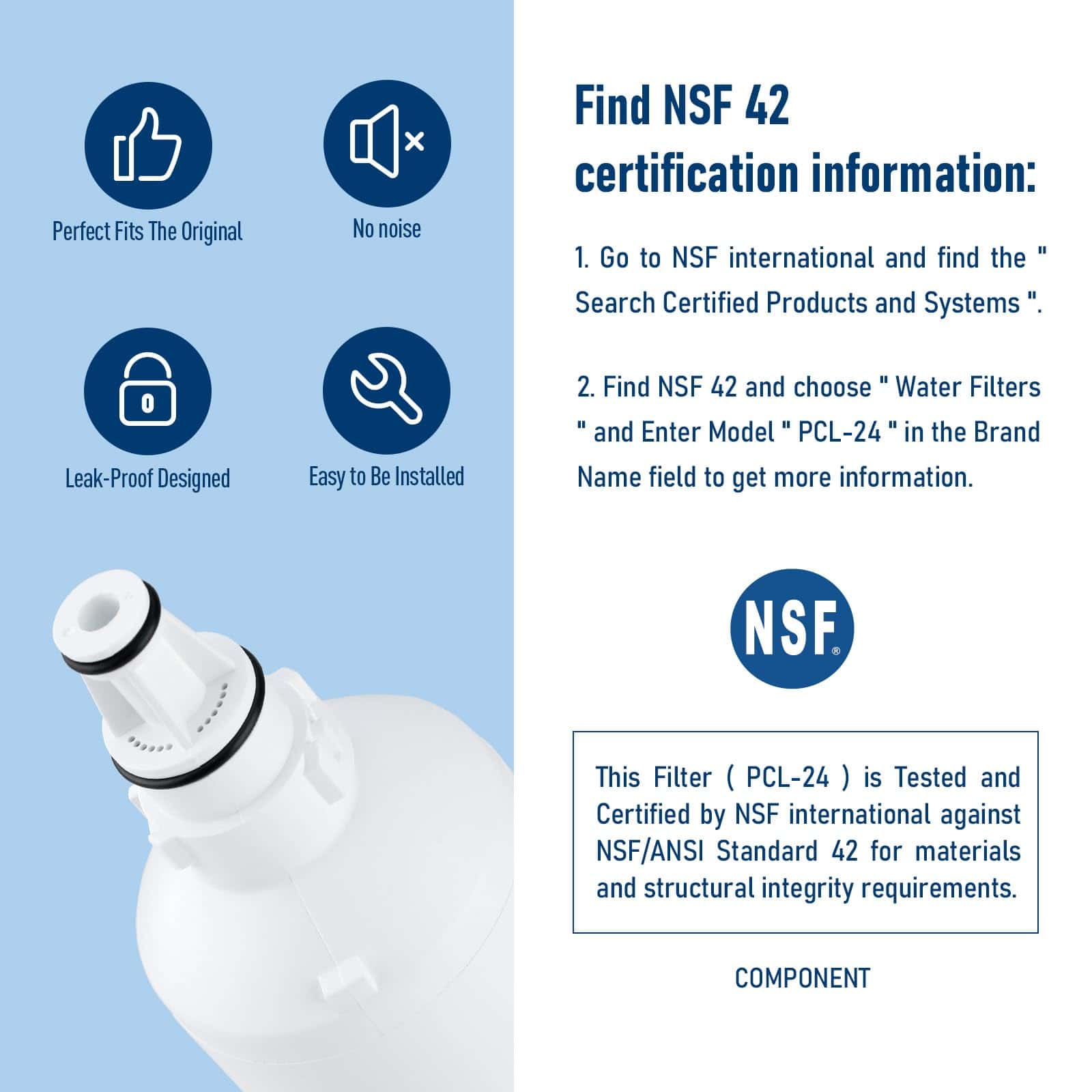 Filtro de agua para fabricador de hielo PERCOLA Sub-Zero - Imagen 6