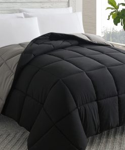 Edredón alternativo de Cosybay (Negro/Gris, Queen) -