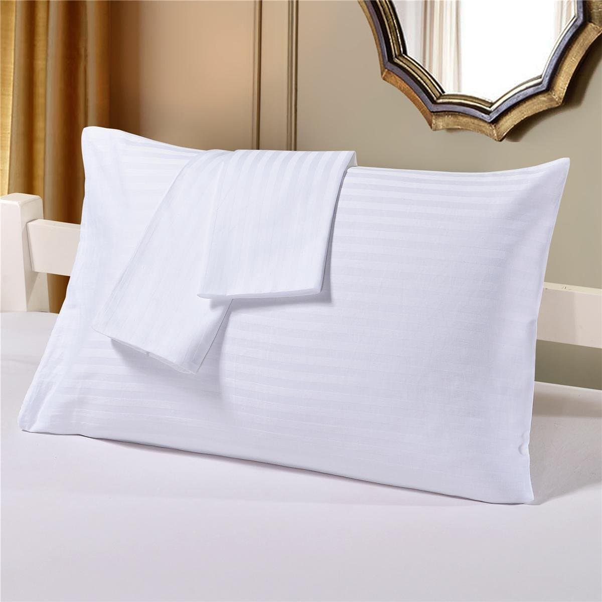 Funda de Almohada Extra Grande TBM Oversize. Rayas Blancas
