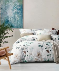 Juego de Funda Nórdica 100% Algodón de Larga Fibra Teal