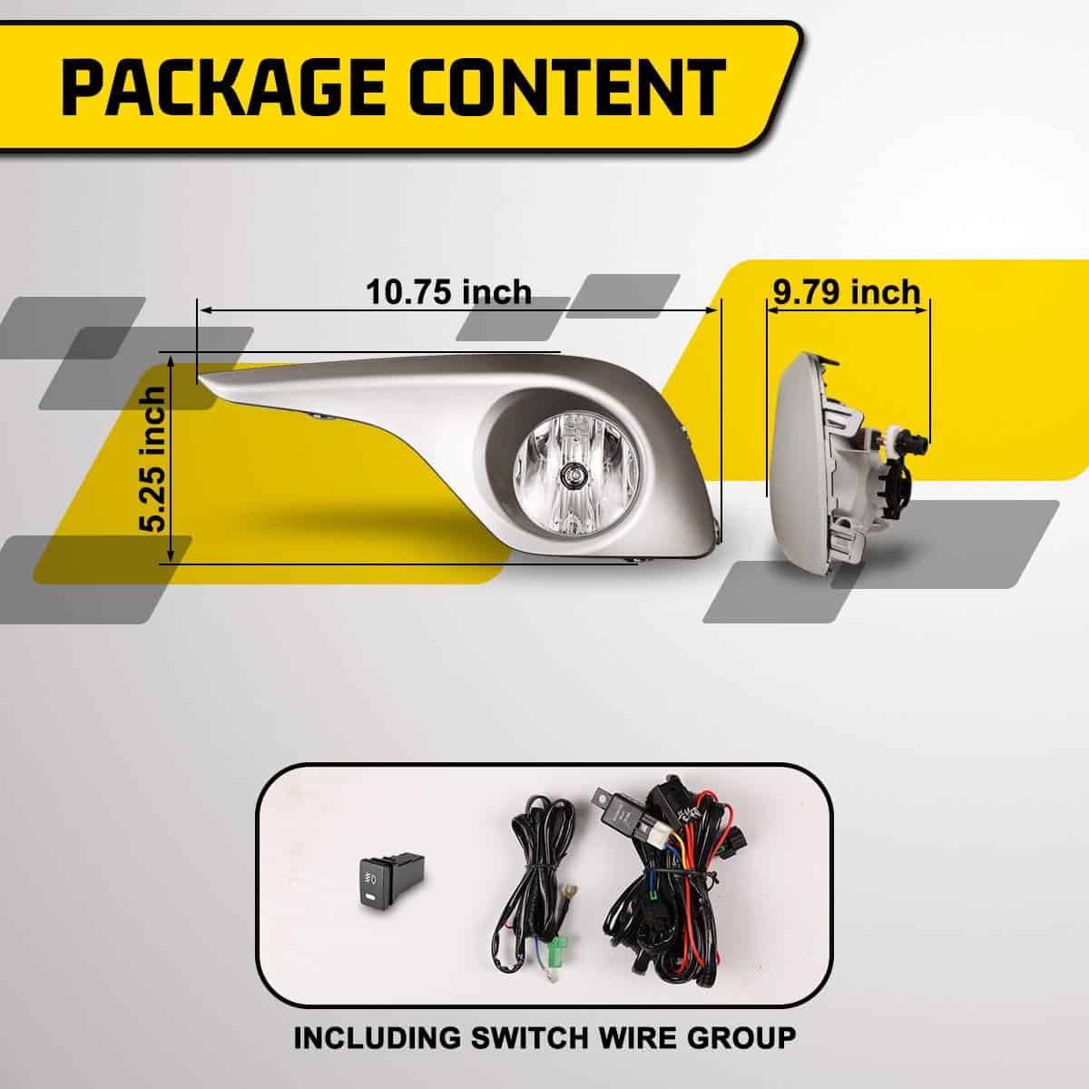 Luces antiniebla AUTOWIKI para Toyota Highlander 2011-2013 - Imagen 6