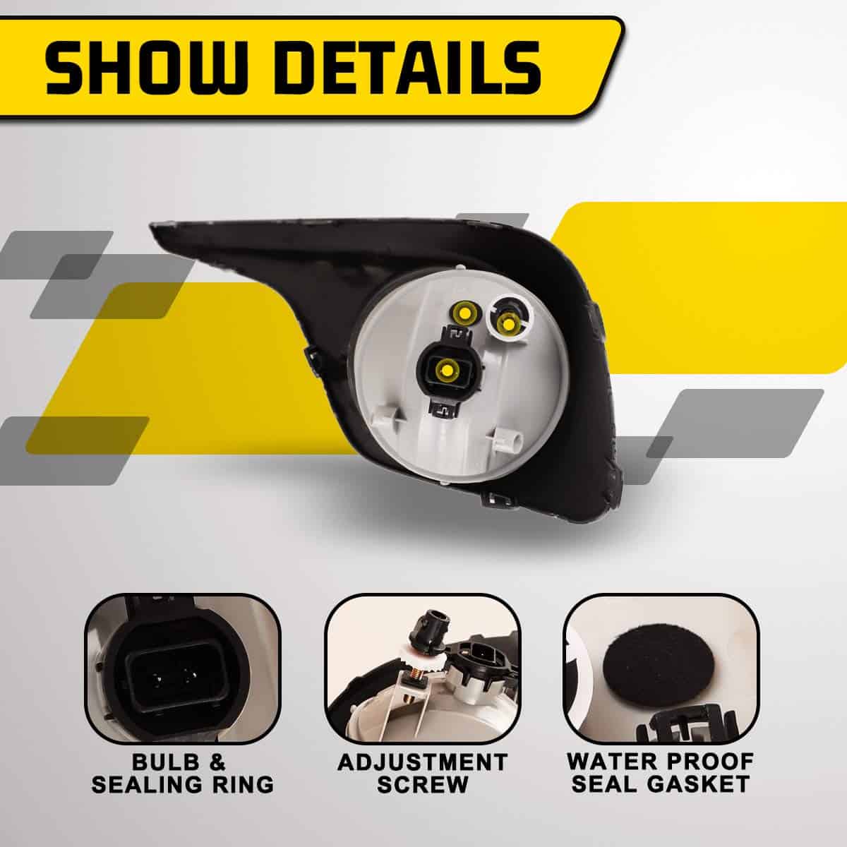 Luces antiniebla AUTOWIKI para Toyota Highlander 2011-2013 - Imagen 5