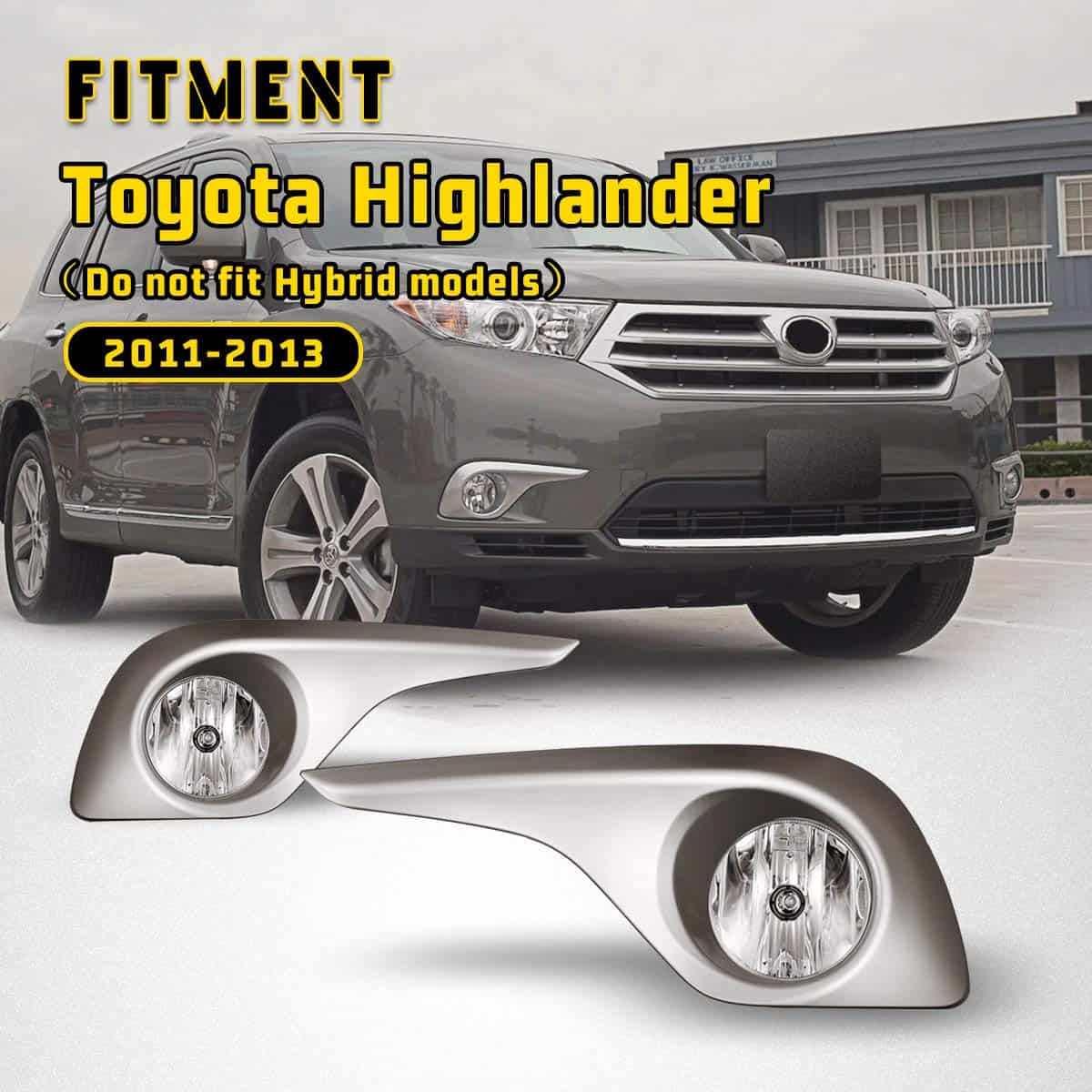 Luces antiniebla AUTOWIKI para Toyota Highlander 2011-2013 - Imagen 3