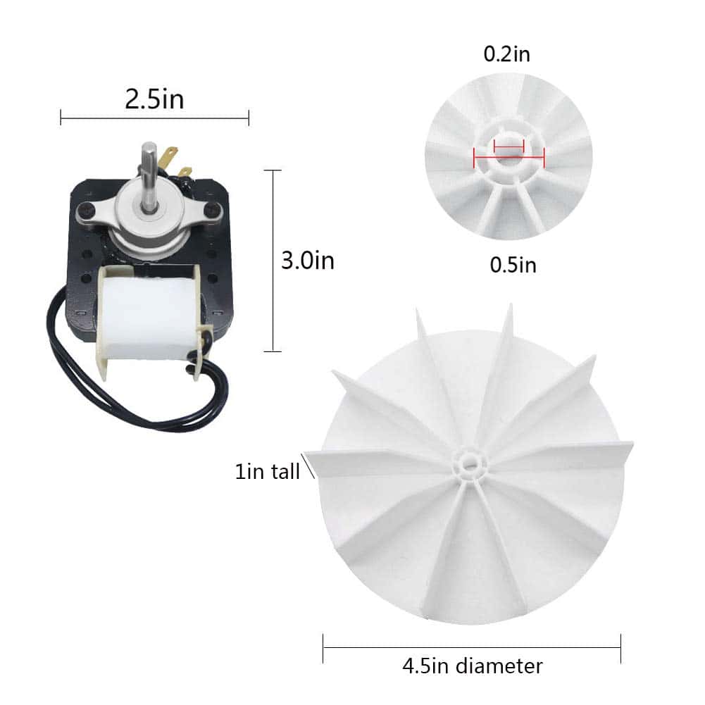 AMI PARTS Kit de Motor Universal para Ventilador de Baño - Imagen 6