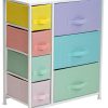 Cómoda Sorbus con 7 Cajones - Mueble de Noche y Mesita de
