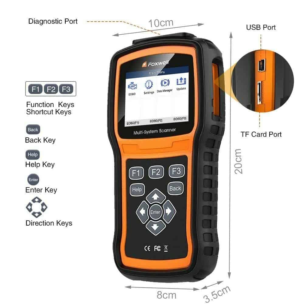 FOXWELL NT530 para Porsche 997 Escáner de Diagnóstico OBD2 - Imagen 9