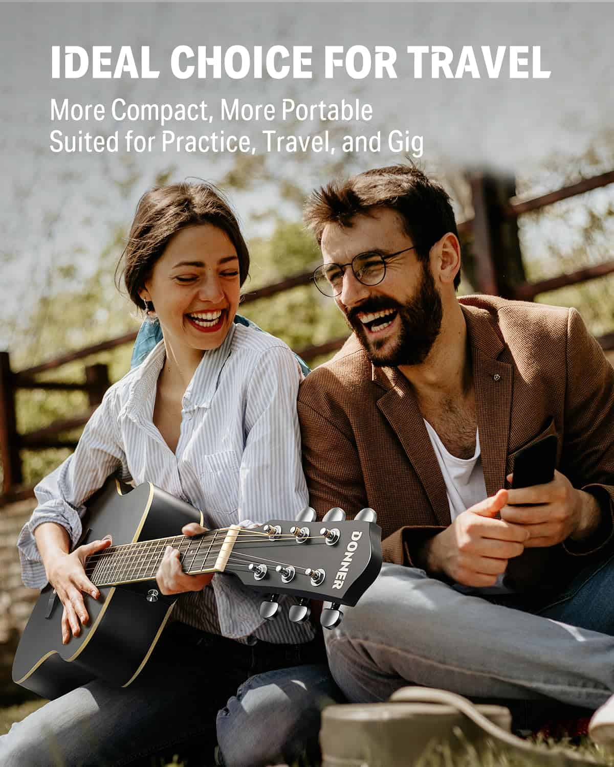 Guitarra Acústica Donner para Principiantes Adultos 36'' - Imagen 6