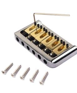 Puente fijo de 6 cuerdas Healifty con llave y tornillos