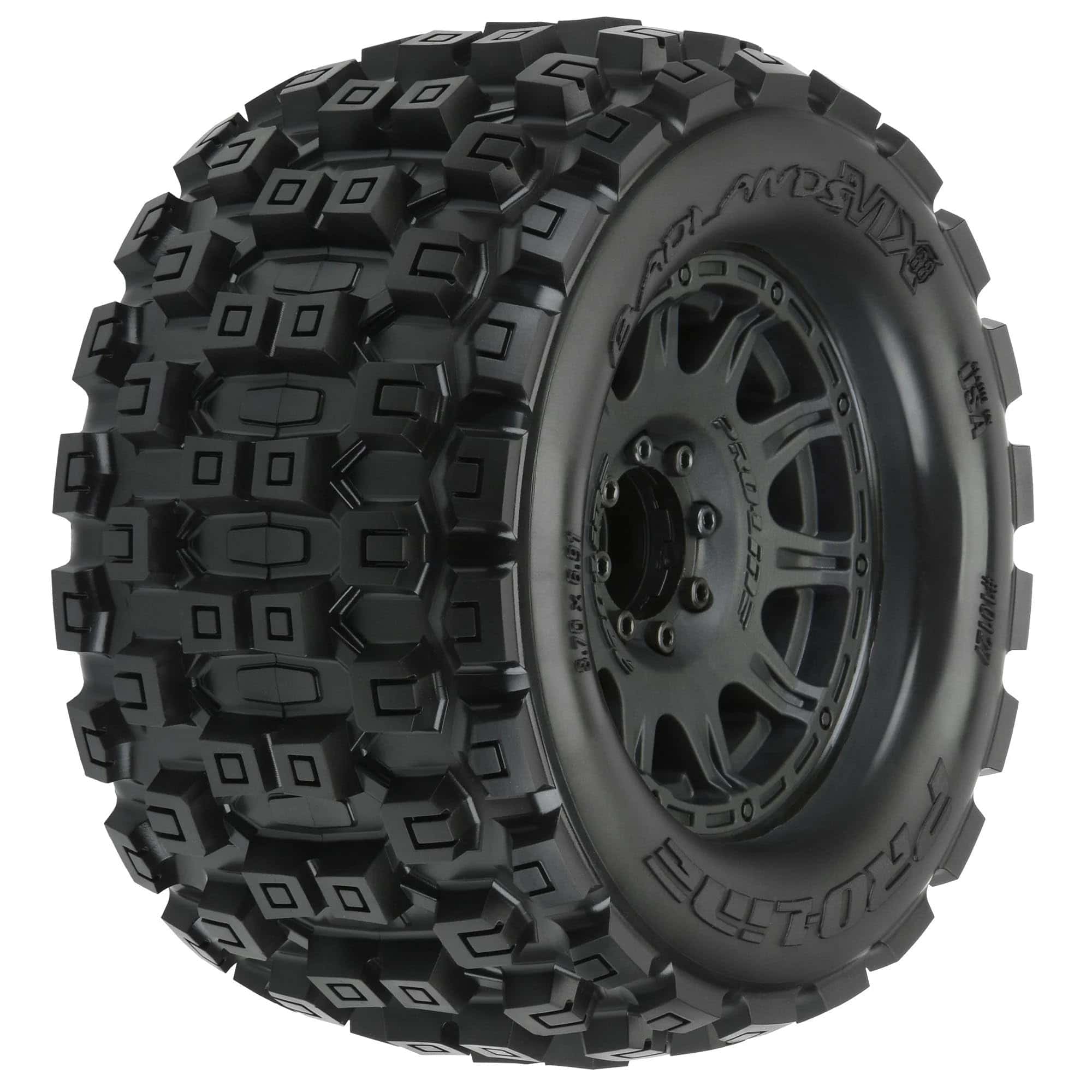 Llanta de carreras Pro-Line Badlands MX38 3.8 MTD Raid 8x32