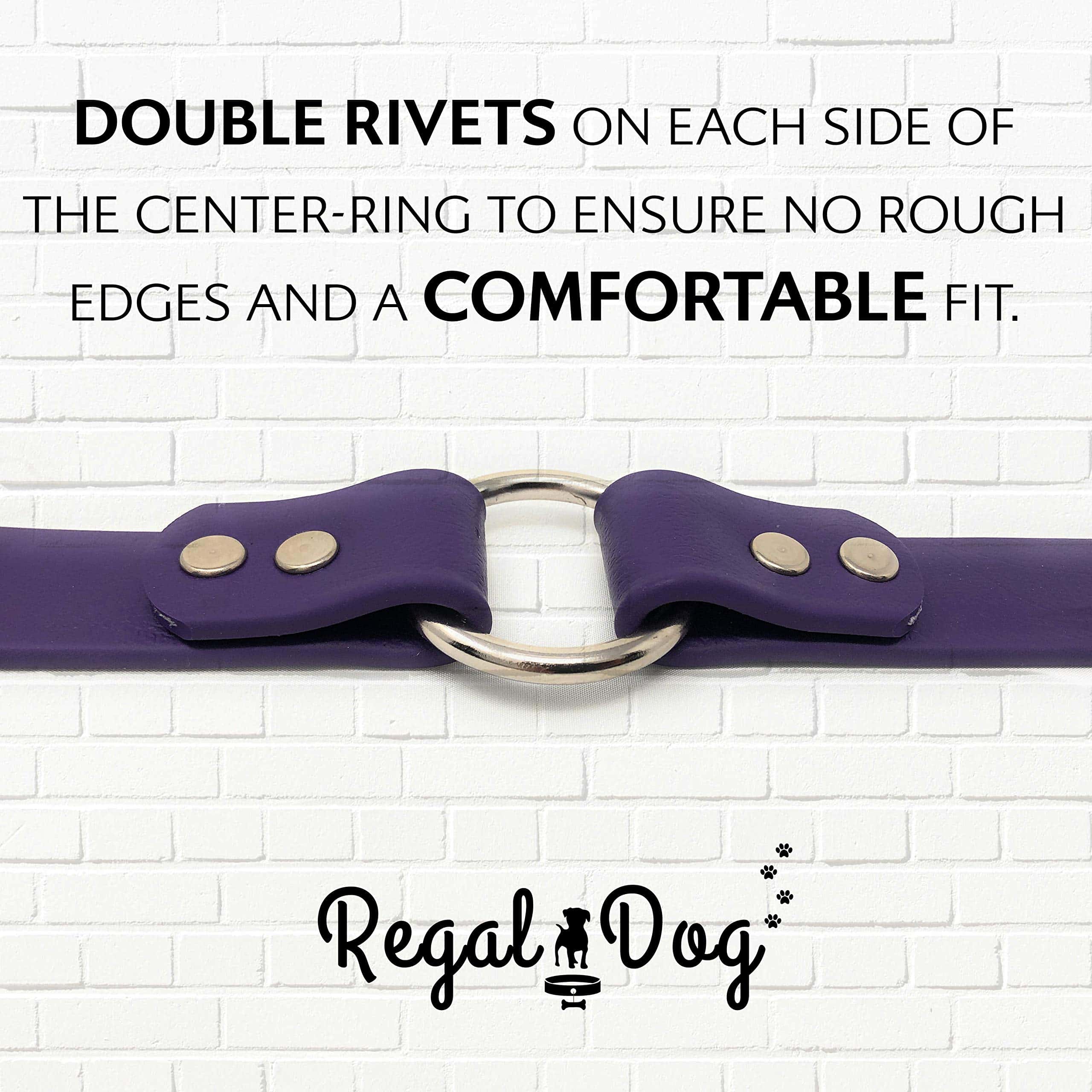 Collar de perro morado impermeable pequeño de Regal Dog - Imagen 9