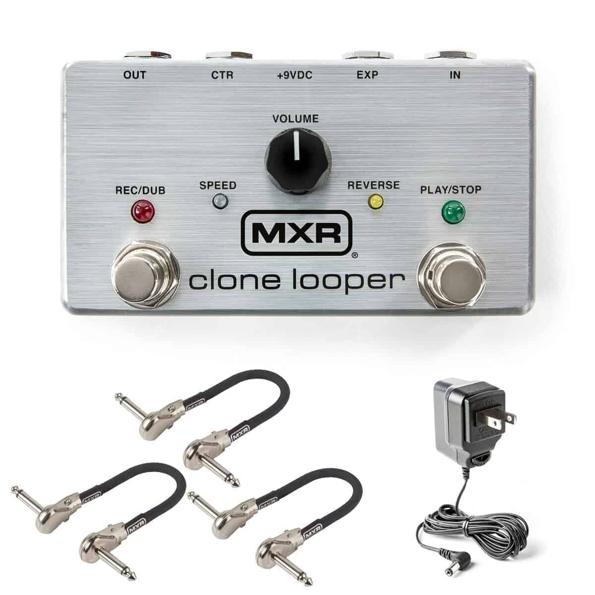 Pedal de Loop MXR M303 Clone Bundle con 3 Cables de