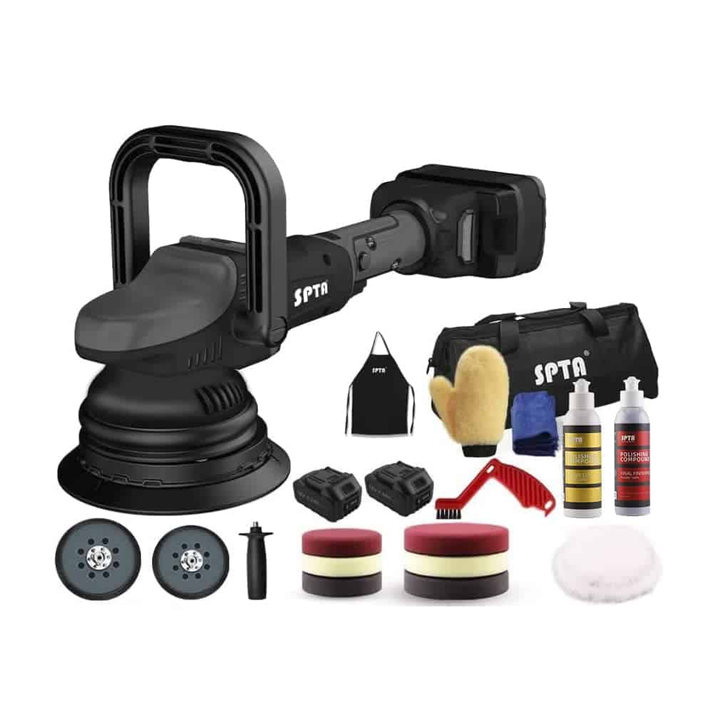 Pulidora de Coche Inalámbrica SPTA 18V, 15mm Orbit