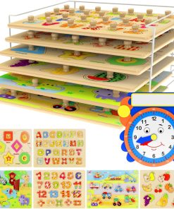 Rompecabezas premium para niños pequeños y soporte - (7