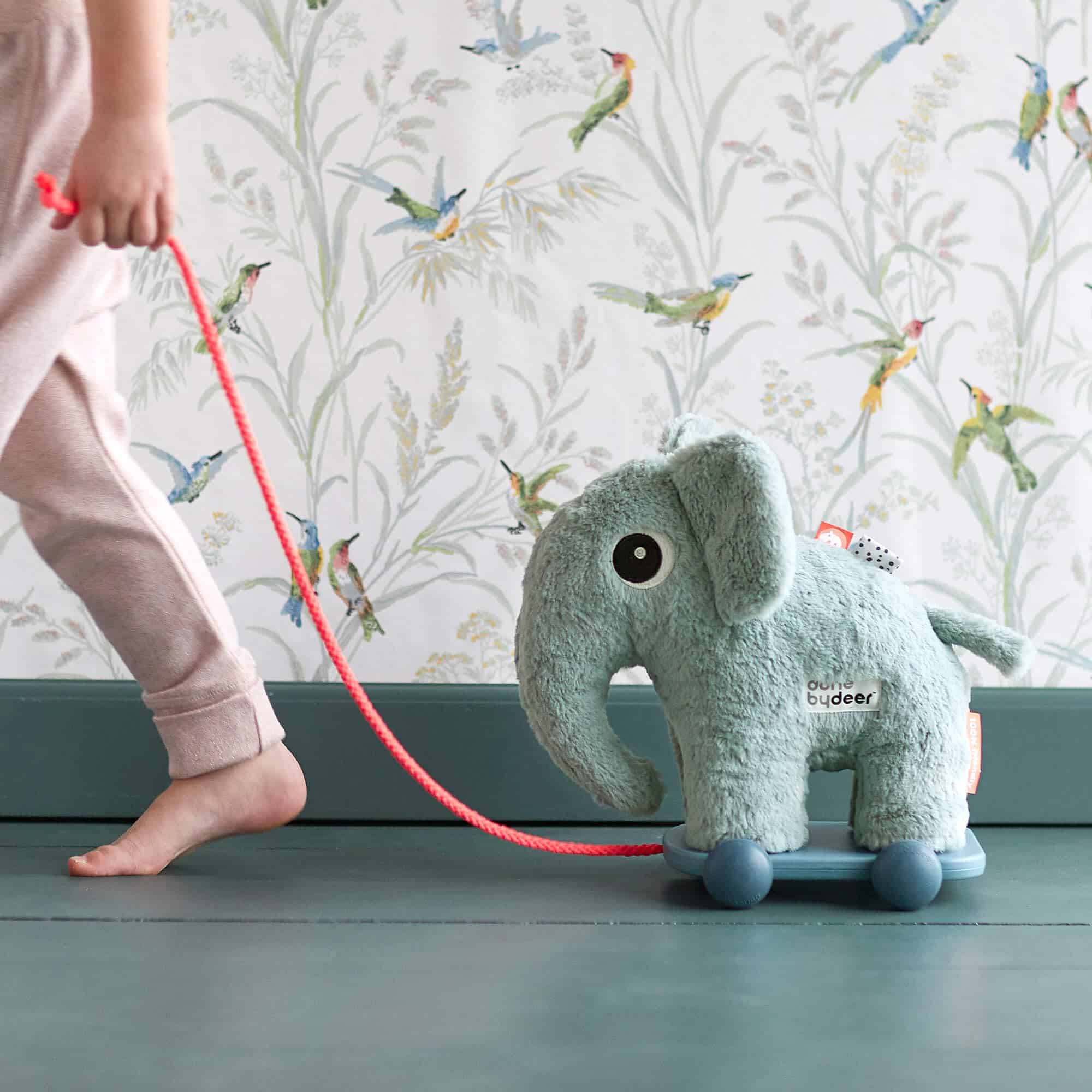 Juguete Done by Deer Pull Along Elphee Azul - Elefante - Imagen 3