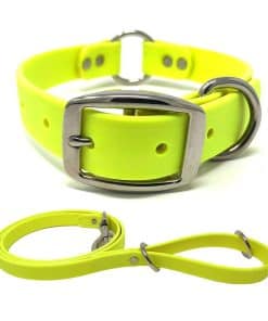 Conjunto de Collar y Correa para Perros Medianos Amarillo a