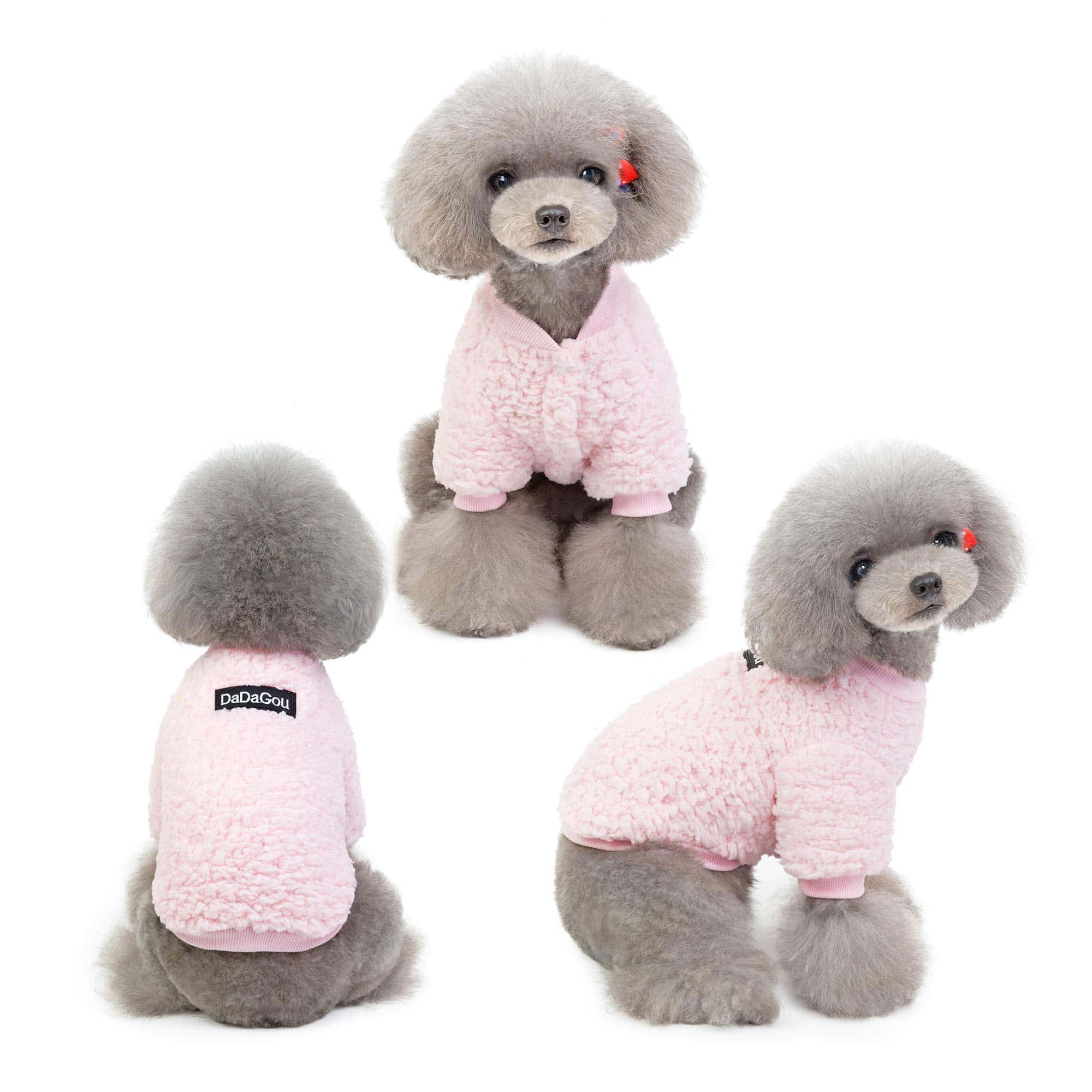 Sudadera con capucha cálida y cómoda de sherpa para perros