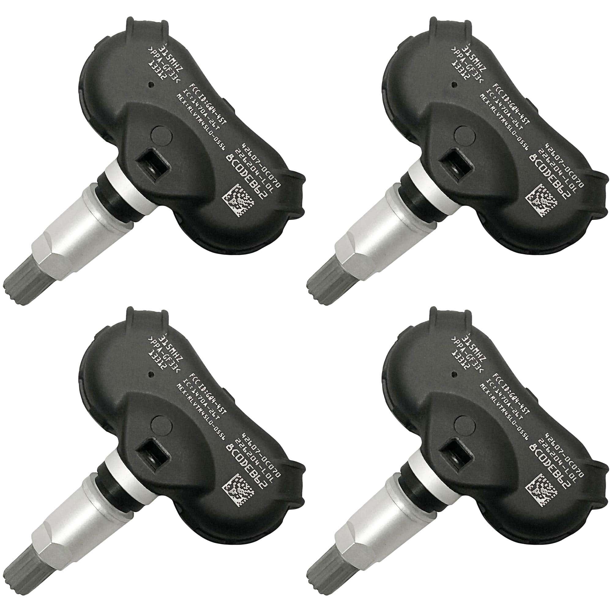 MYSMOT 42607-0C080 4-Pack Sensor de presión de neumáticos