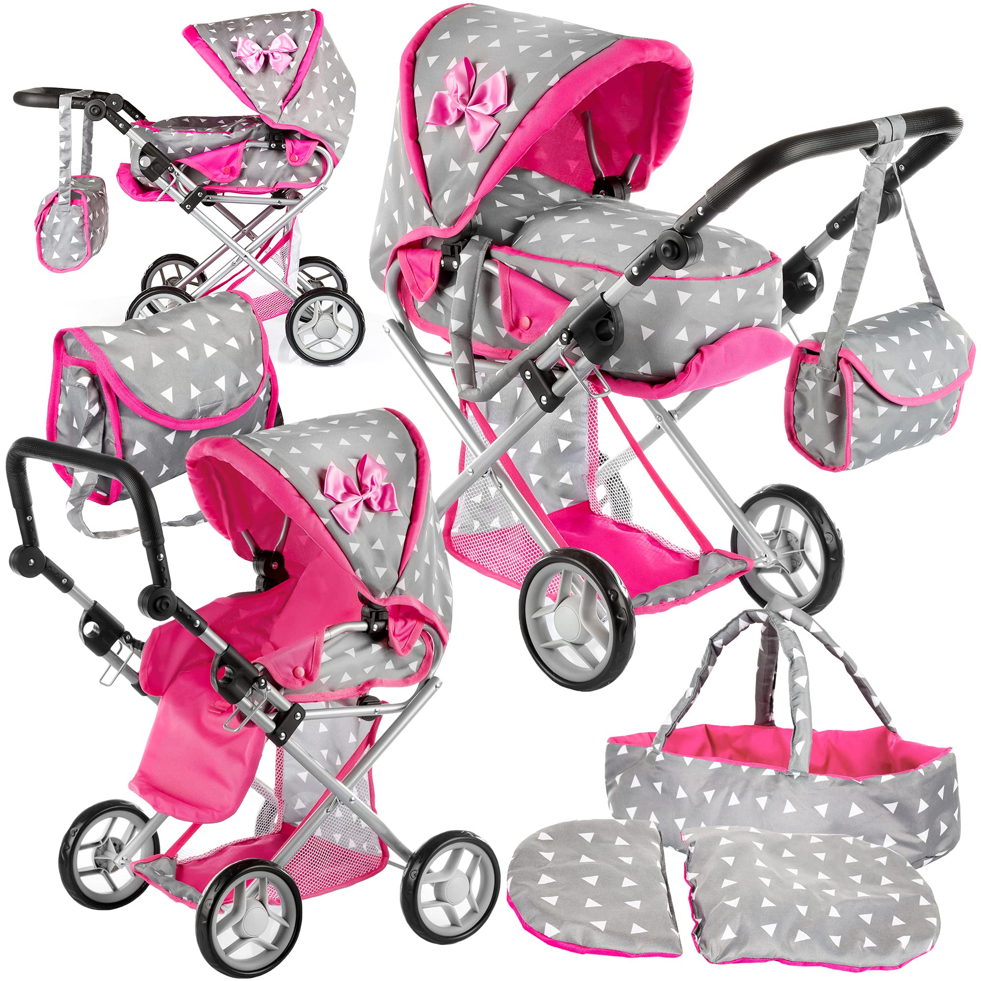 Cochecito de muñecas Kinderplay | Cochecito de bebé | - Imagen 9