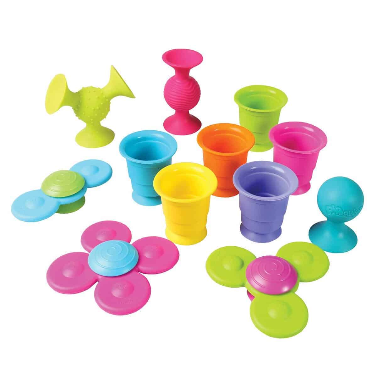 Conjunto de juguetes Fat Brain Toys Pipsquigz Whirly-Squigz