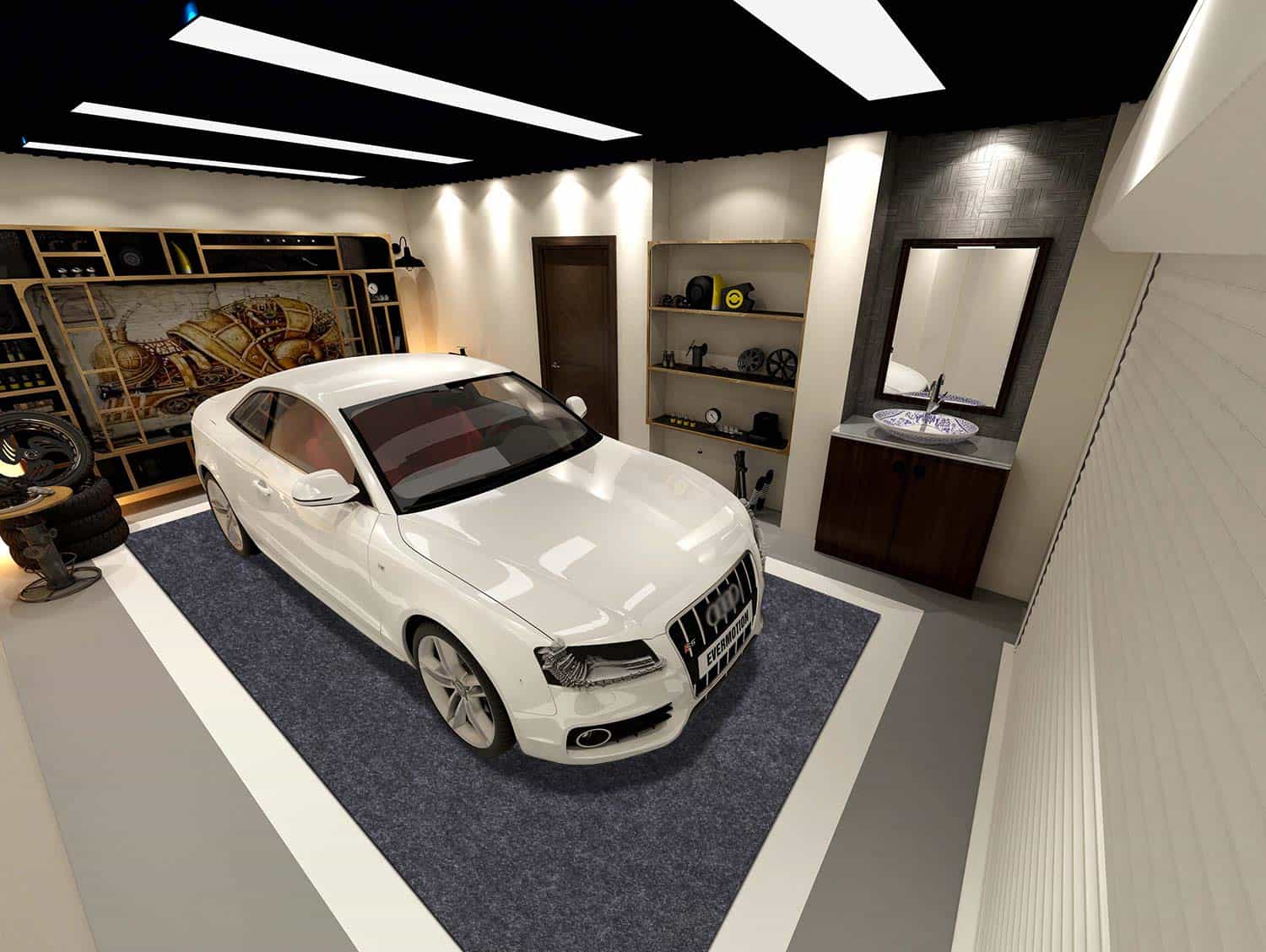 Tapete de Piso para Garaje Sensko - Absorbente - Piso para - Imagen 3