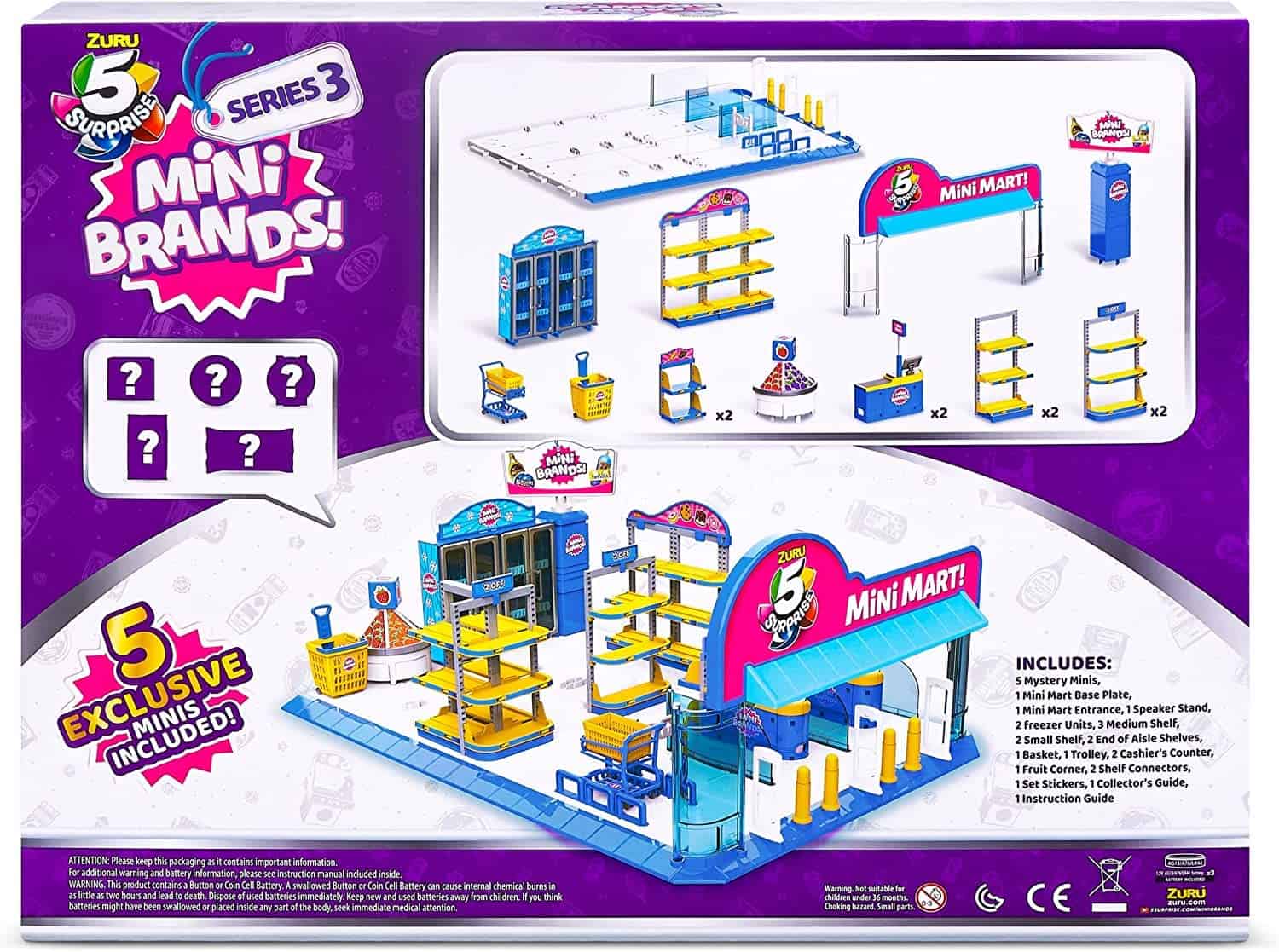 5 Surprise Mini Brands Mini Mart Playset Series 3 by ZURU - Imagen 4