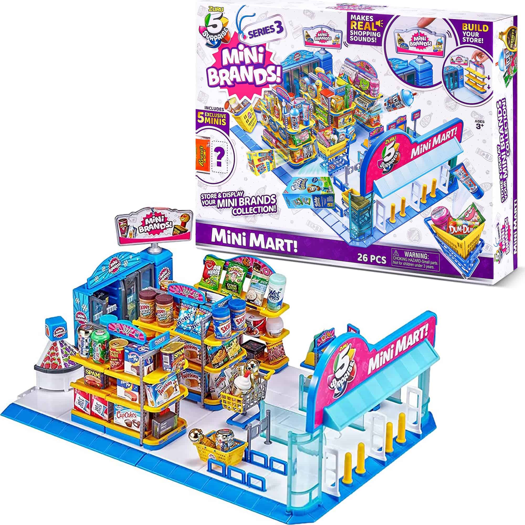 5 Surprise Mini Brands Mini Mart Playset Series 3 by ZURU