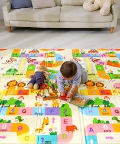 Tapete de juego para bebé grande Bammax con acolchado de