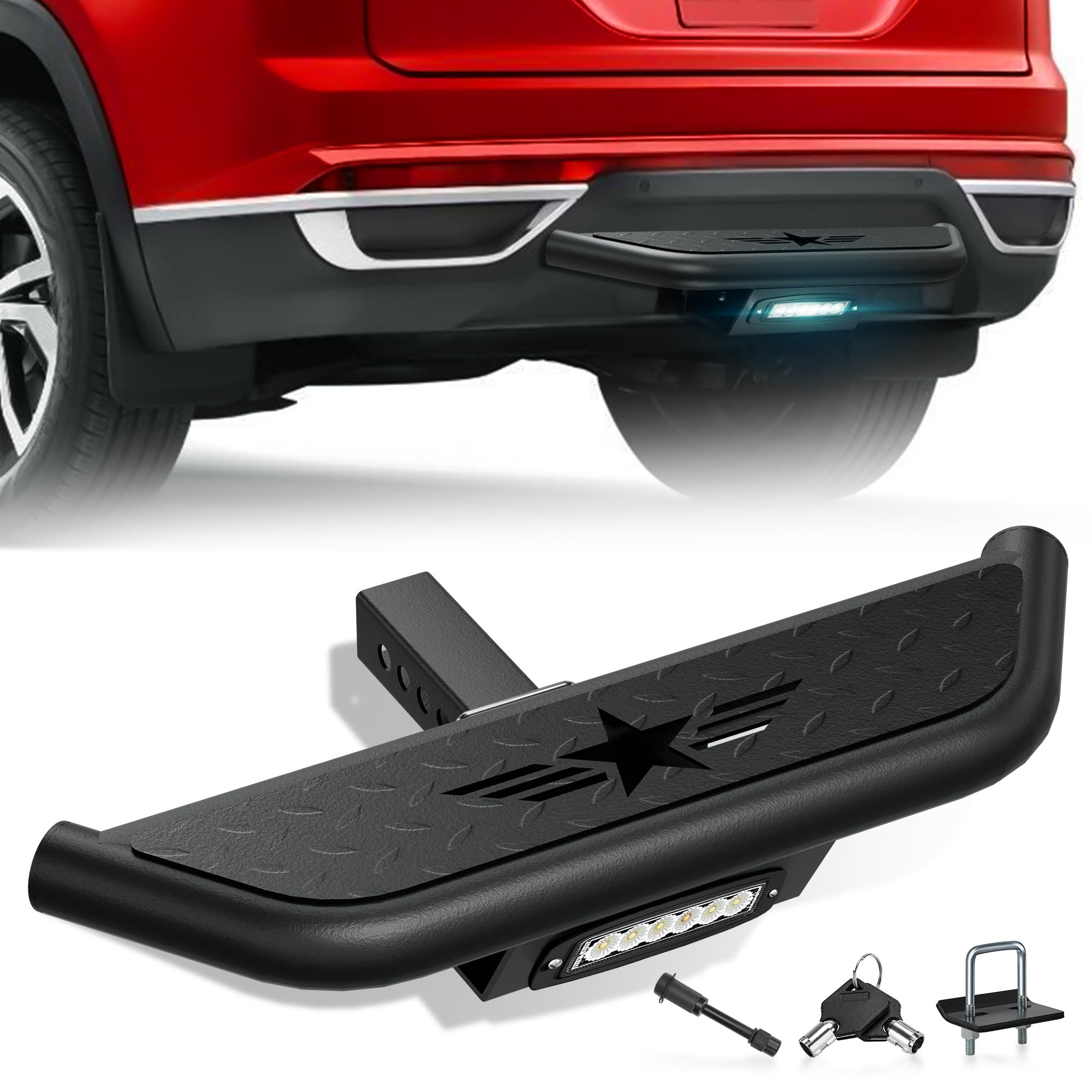 YZONA Tow Hitch Step Trailer para Receptor de 2 Pulgadas,