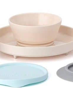 Set Miniware Little Foodie con tazón de cereal, plato
