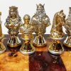 Juego de ajedrez de Caballeros de las -Oro