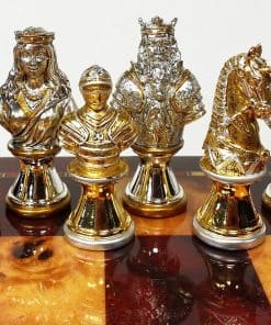 Juego de ajedrez de Caballeros de las -Oro
