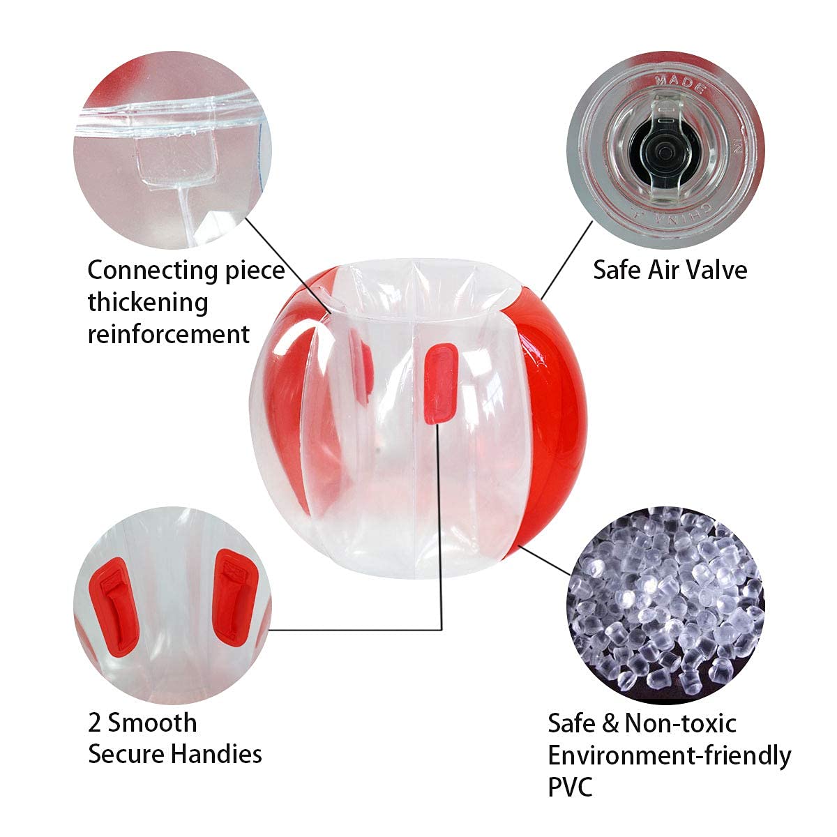 2 Paquete de Bolas Inflables para Niños (3 pies/0.90m) - Imagen 5