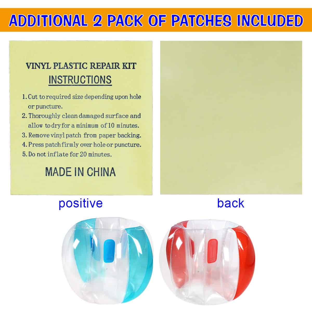 2 Paquete de Bolas Inflables para Niños (3 pies/0.90m) - Imagen 8