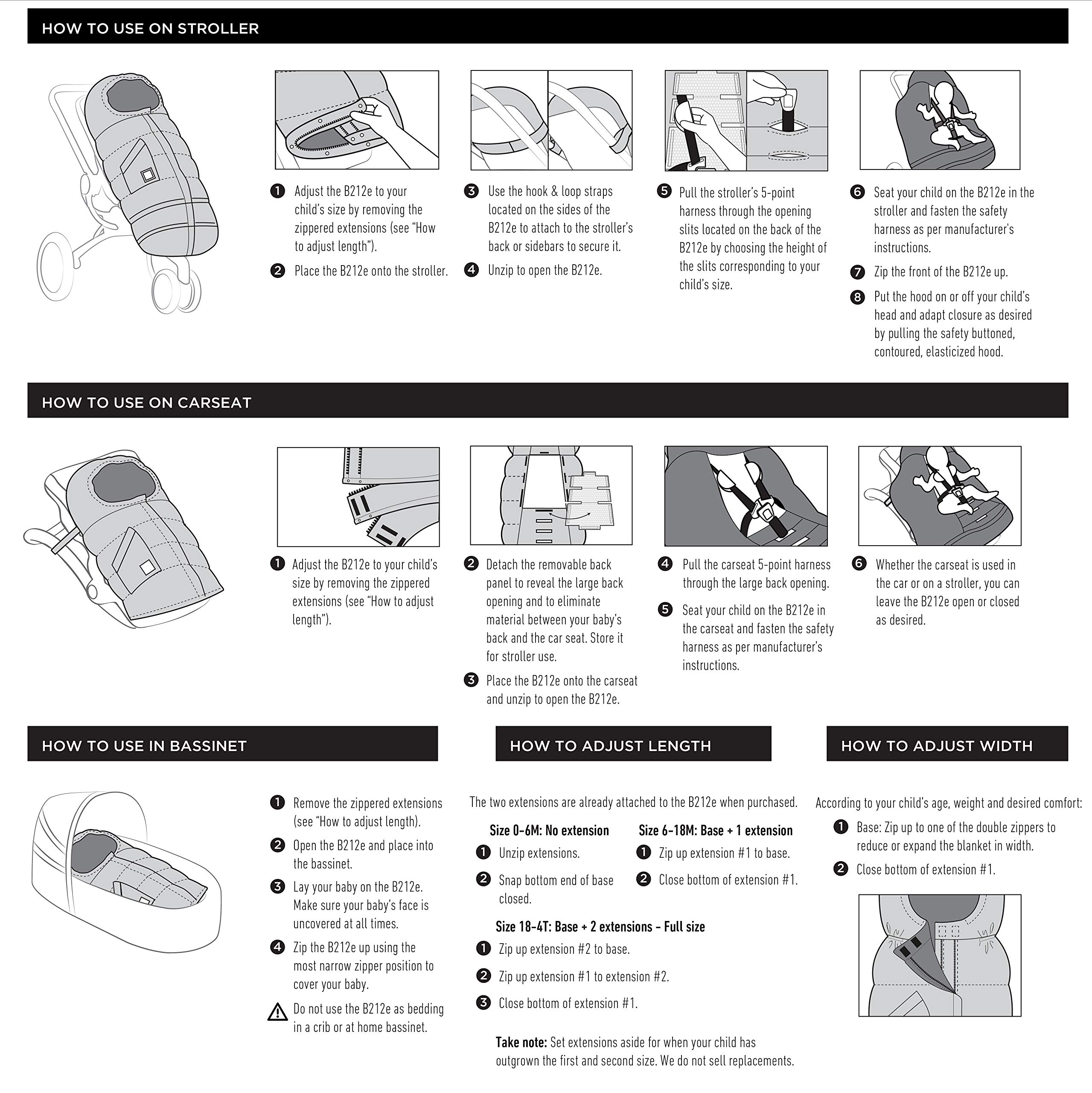 7AM Enfant Saco de Dormir para Cochecito y Asiento de Auto - Imagen 7