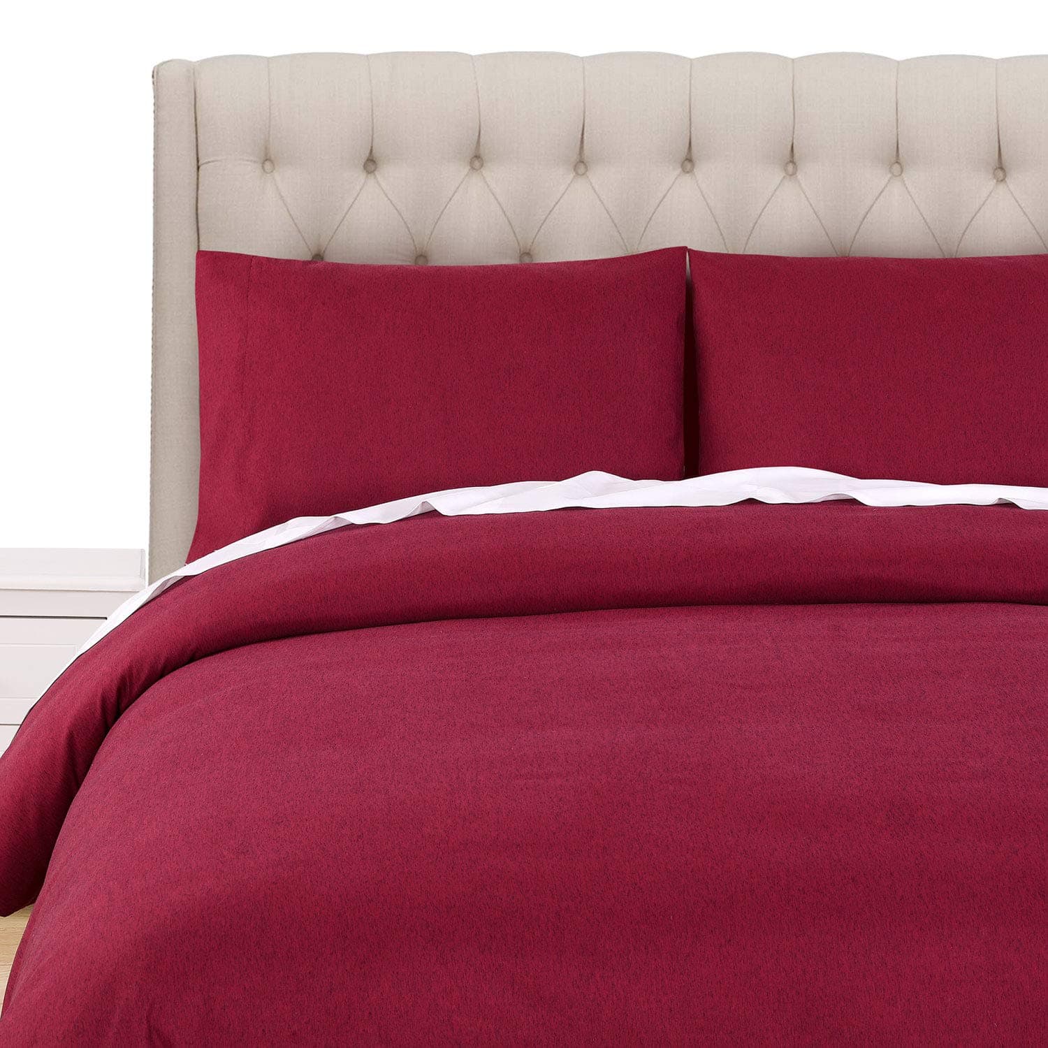 Juego de Funda Nórdica BASIC CHOICE de 3 -Burdeos