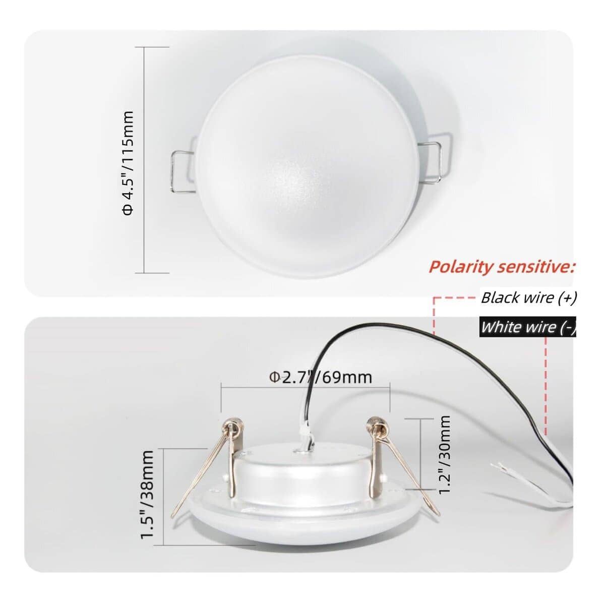 Luz de techo empotrada Dream Lighting LED de 12 voltios 4.5 - Imagen 6