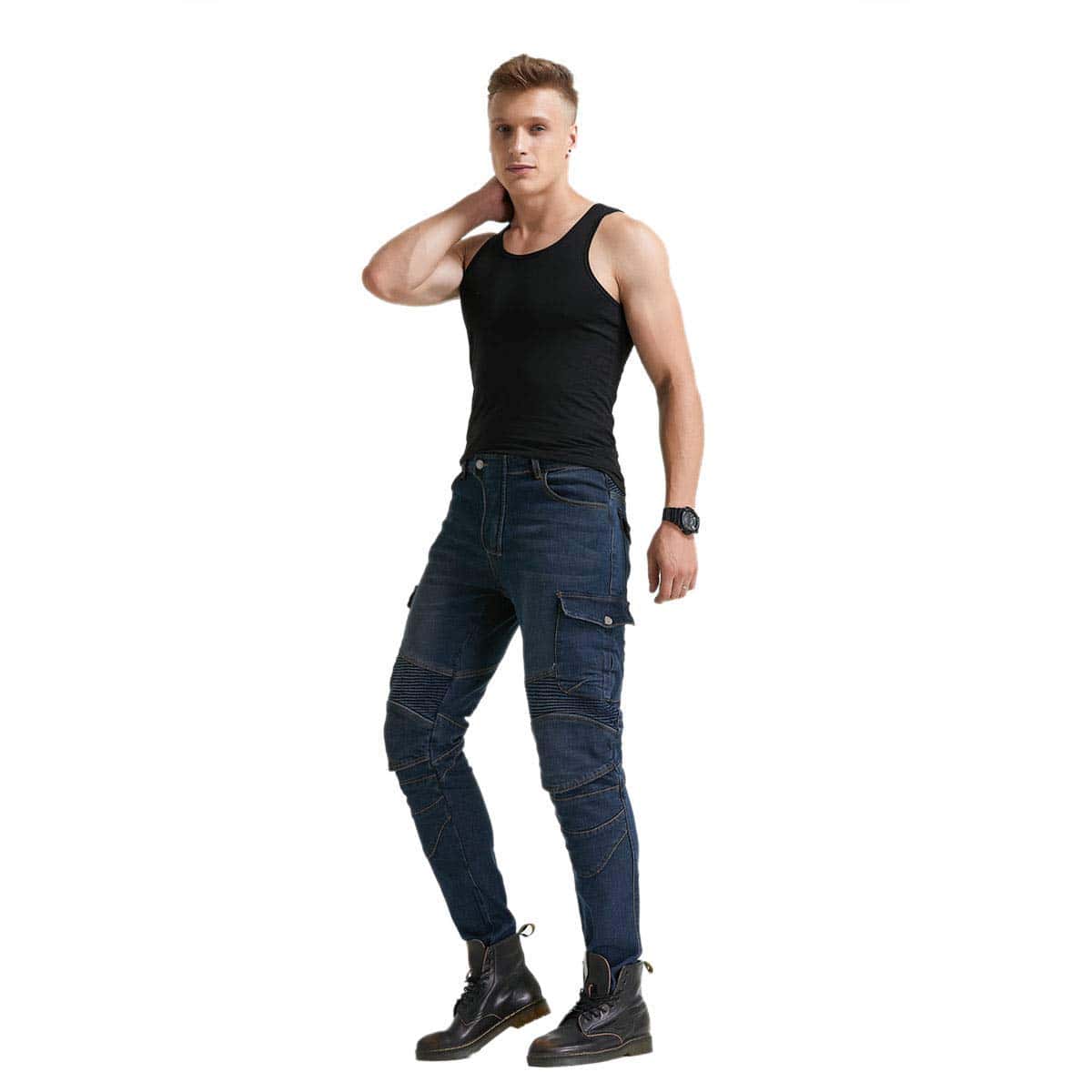 Pantalones de Moto para Hombre Vaqueros Protección con - Imagen 10