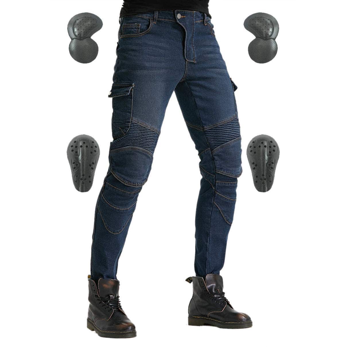 Pantalones de Moto para Hombre Vaqueros Protección con