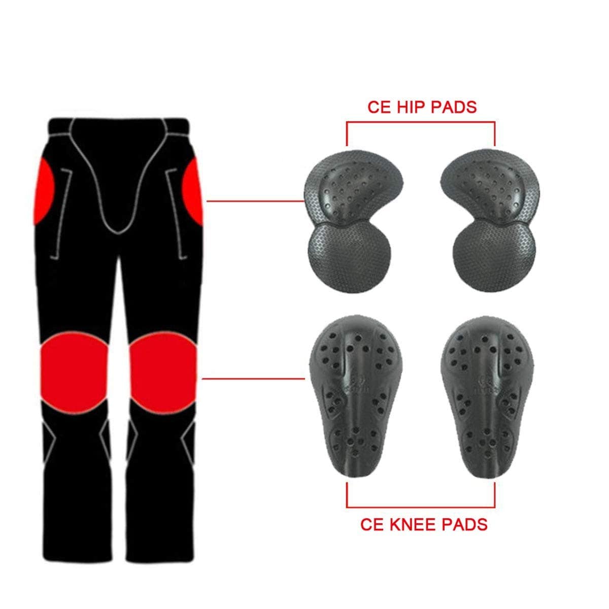 Pantalones de Montar en Moto para Hombres Jeans de Denim - Imagen 6