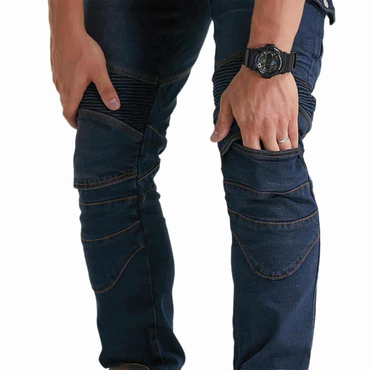 Pantalones de Moto para Hombre Vaqueros Protección con - Imagen 8