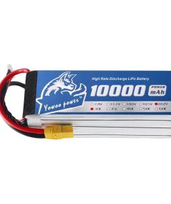 Batería Lipo YOWOO 10000mAh 22.2V 30C 6S con Conector XT90