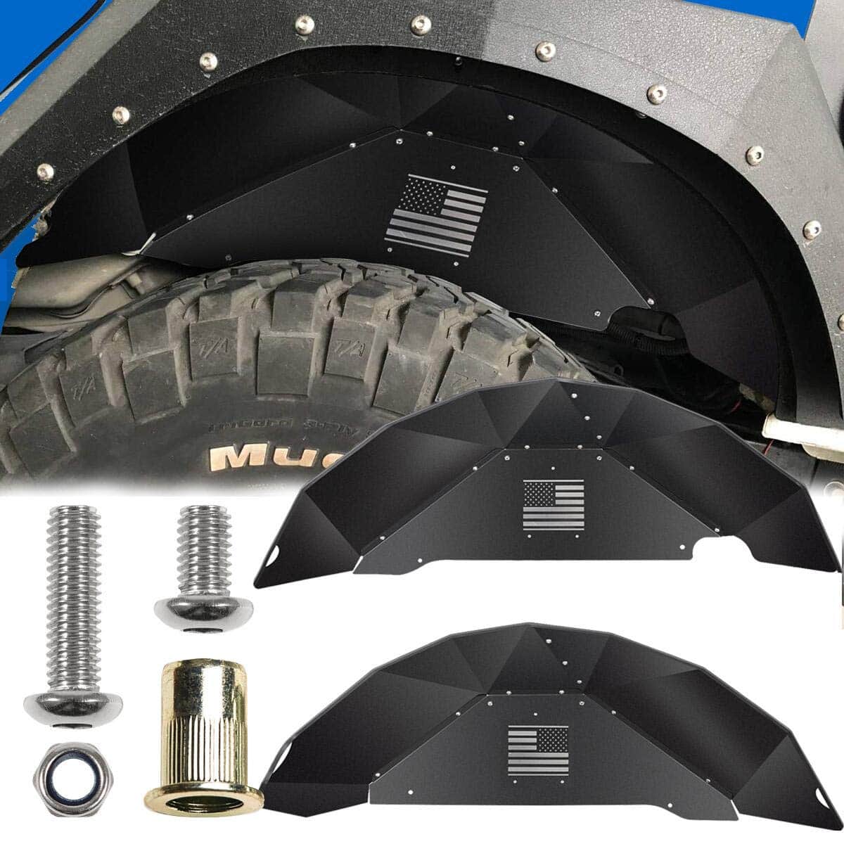 SMALLFATW Aluminum Rear Inner Fender Liner Compatible with