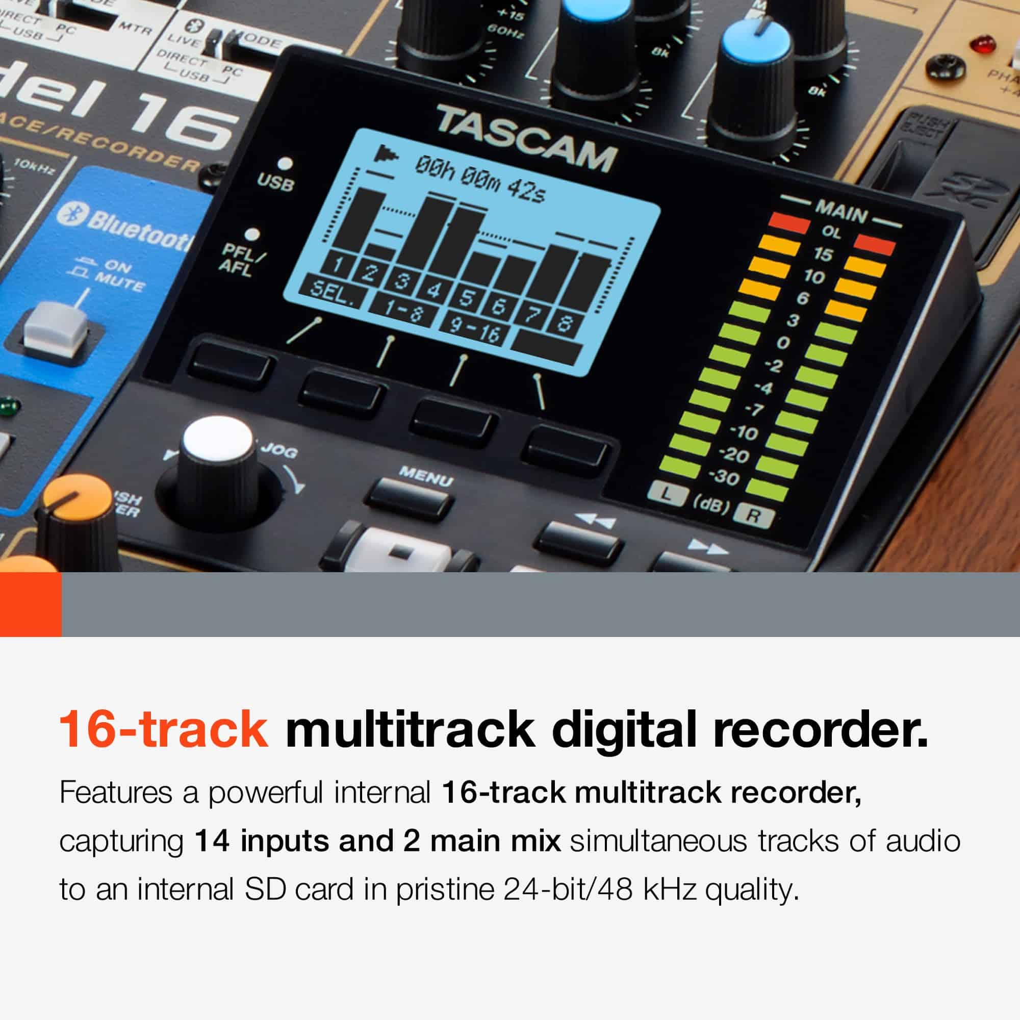 Tascam Model 16 - Estudio de Grabación y Mezcla Todo en Uno - Imagen 9