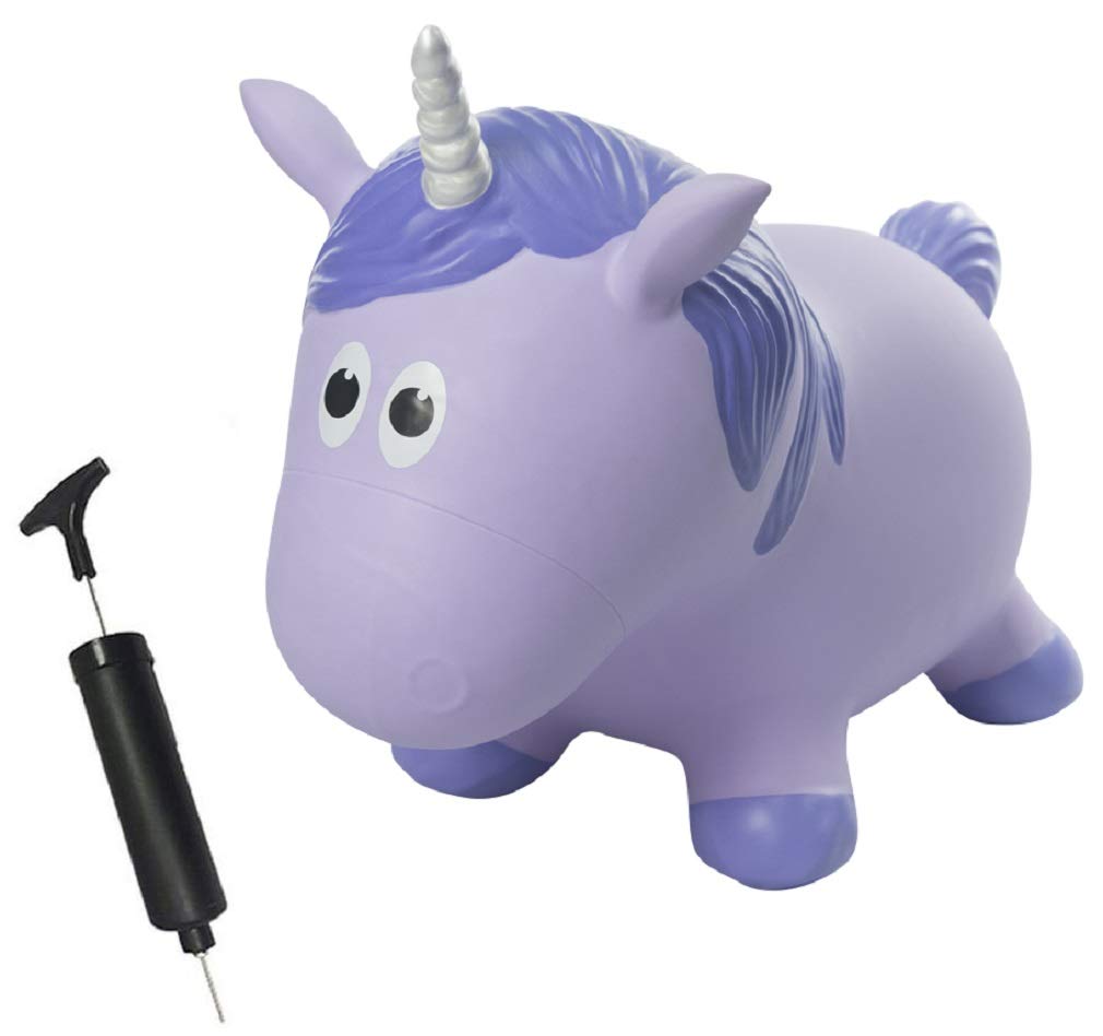 Fantasy Hopper Unicornio Inflable para Niños con Cierre