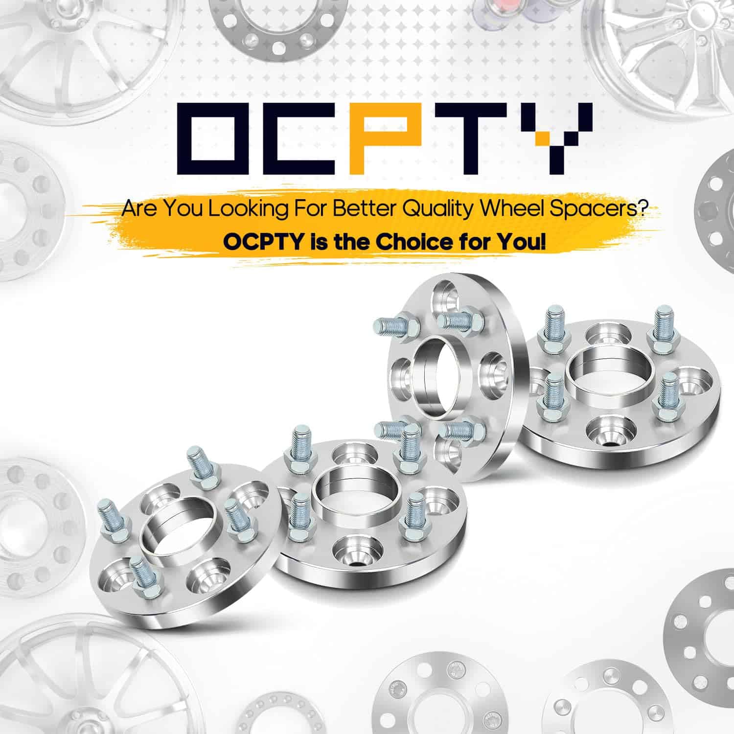 OCPTY 4PCS Separadores de Rueda 4x100 a 4x100 15mm - Imagen 3