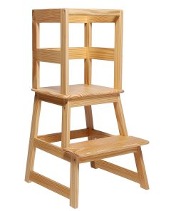 Banqueta de escalón para cocina para niños SDADI con riel