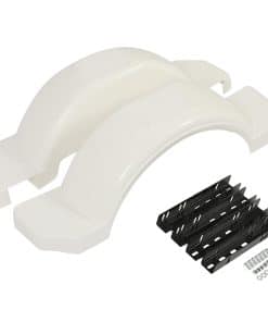 Conjunto de 2 guardafangos para remolques de eje único con