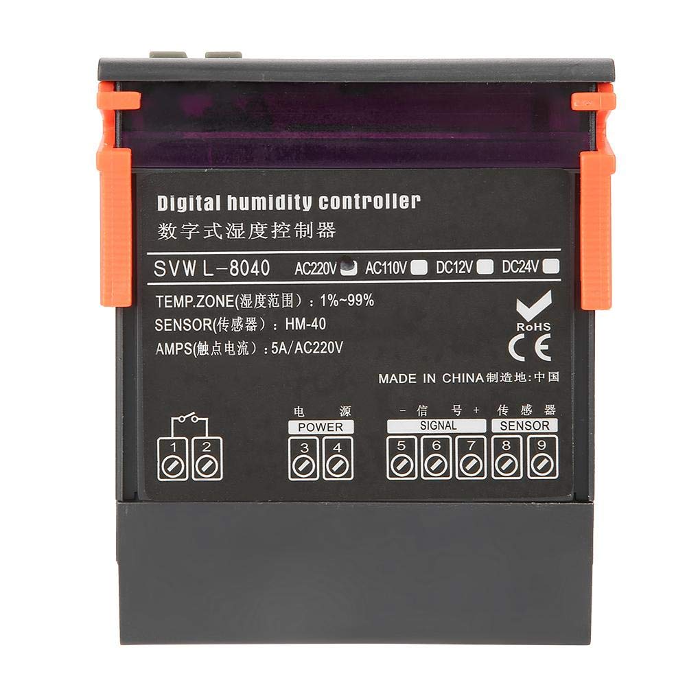 Controlador de Humedad SVWL-8040 220V LED Medidor Digital - Imagen 9