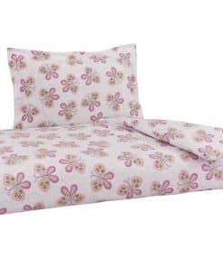 DELANNA Juego de Funda de Edredón de Franela 100% Algodón 1