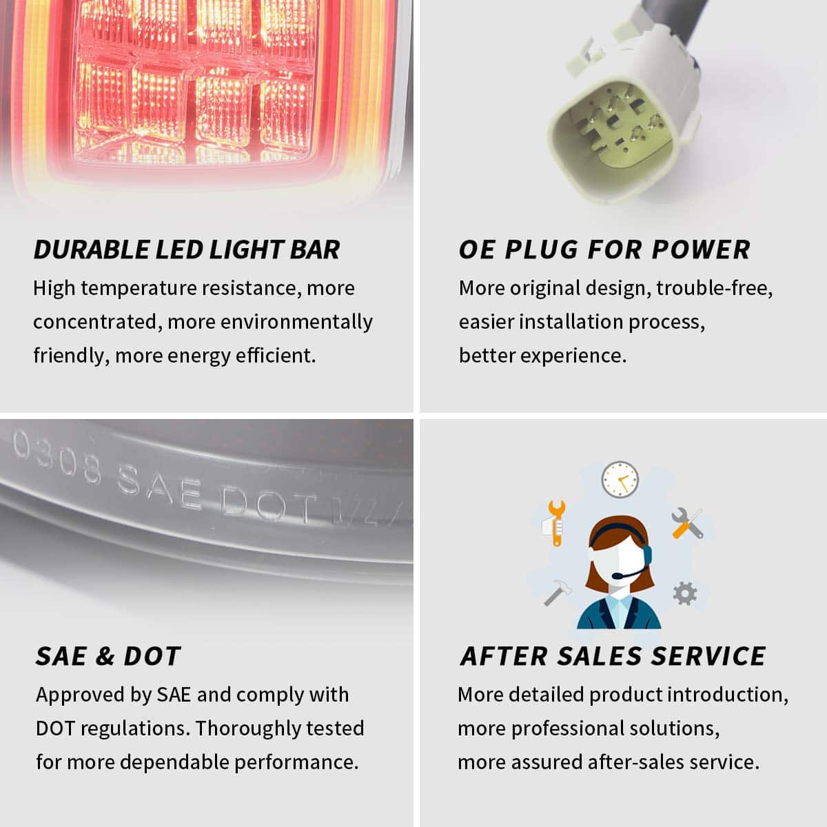 VLAND Luces traseras LED compatibles con [Ford F150 Pickup - Imagen 7